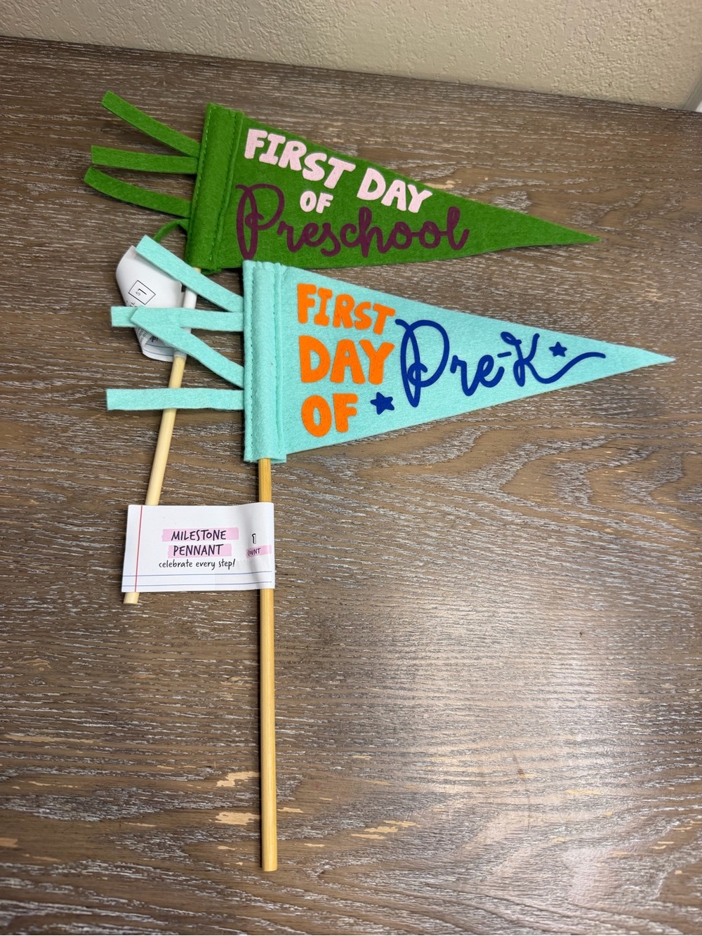 Target School Year Pennants, Preschool, & Pre-K